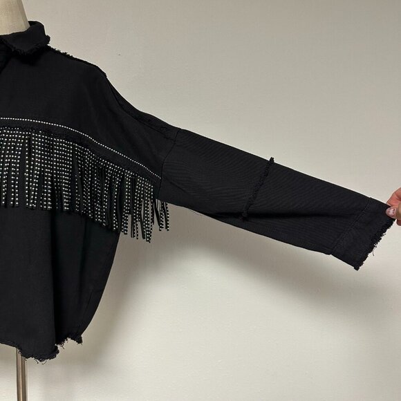 *NEW* Vervet Fringe Denim Jacket - Picture 3 of 9